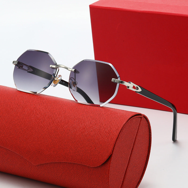 Damen elegante Korrektionsbrille mit modernem achteckigem Rahmen Brehn