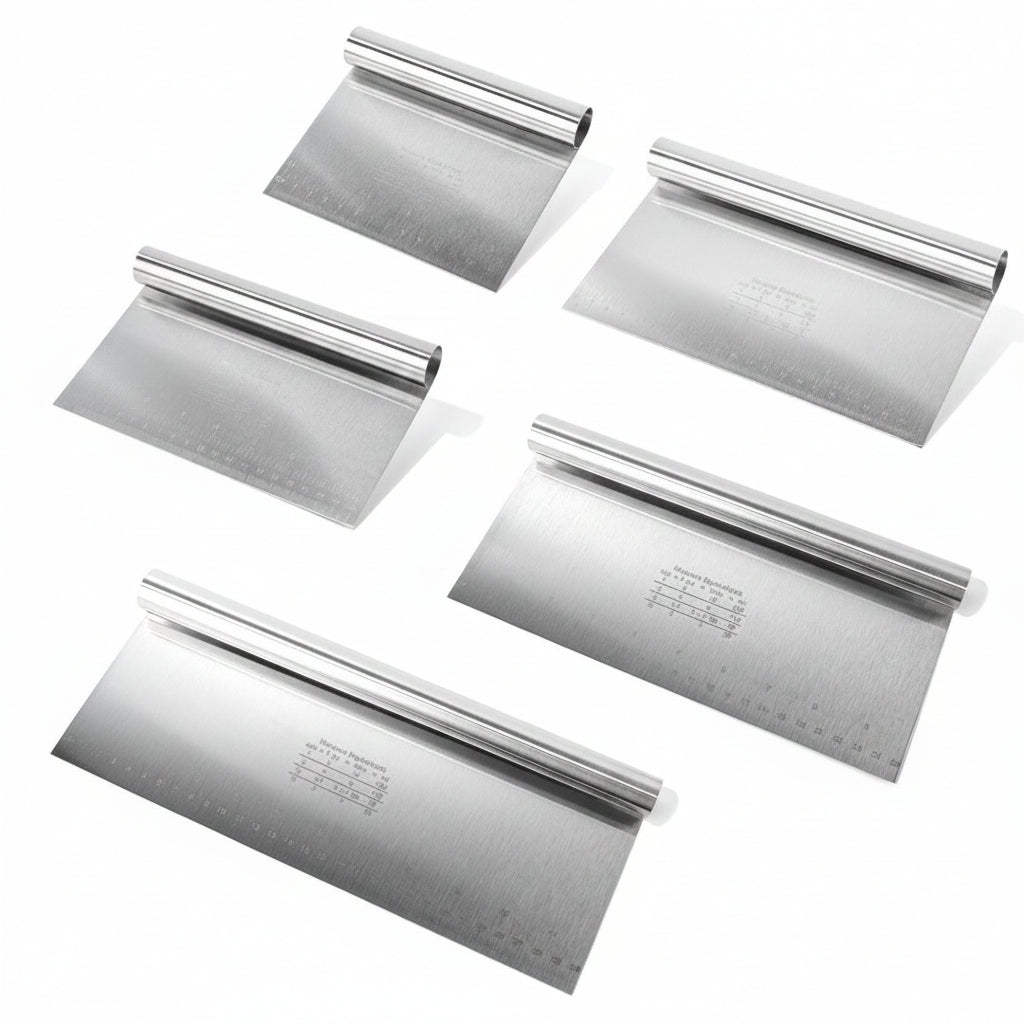 Professioneller Edelstahldoppelgriff Teigschaber Set Brehn