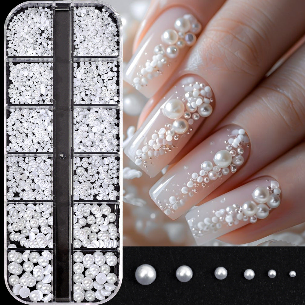 Dekoratives 3D Nagelkunst Perlen Dekorationsset