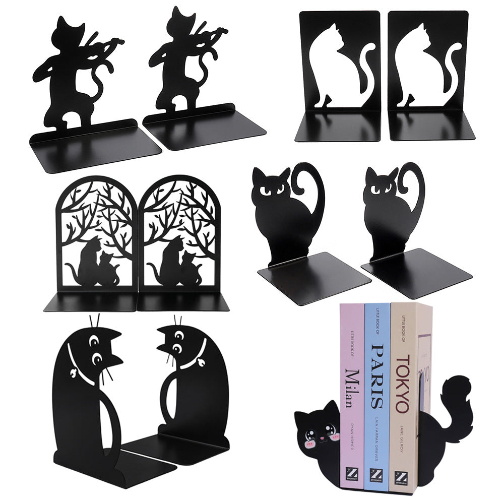 Kat Silhouette dekorative Buchstützen