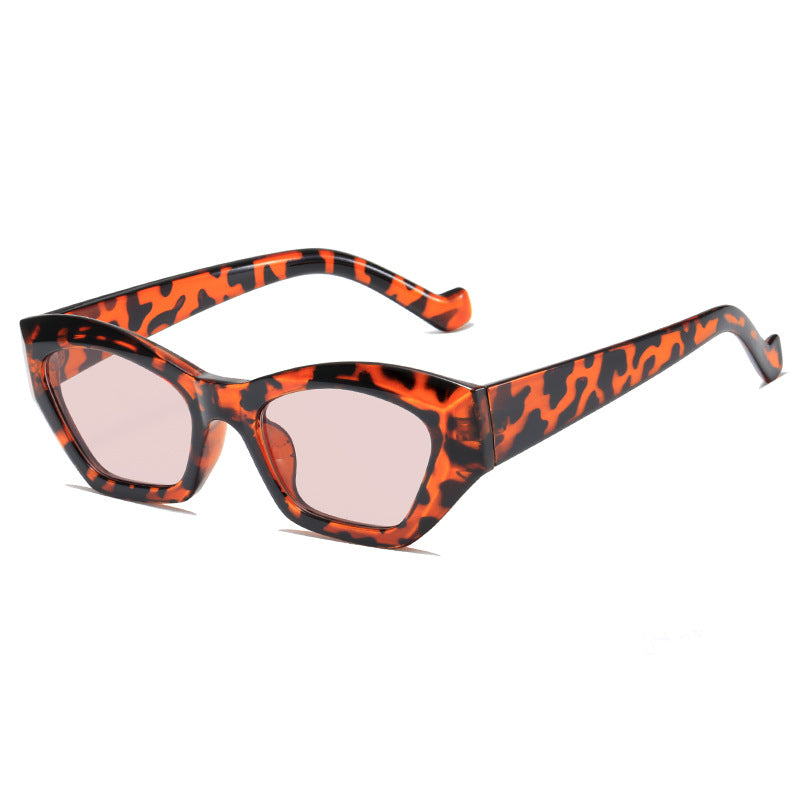 Damen modische Sonnenbrille im extravaganten Leopardenmuster Brehn
