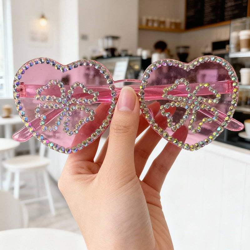Glamouröse herzförmige Strass-Sonnenbrille Brehn