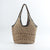 Strandschultertasche Aus Handgewebtem Bast mit Eleganter Spitze Brehn