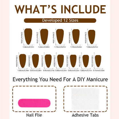 Glänzende Fingernägel Set Brehn