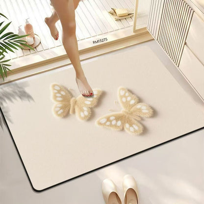 3D Schmetterlingsmuster Badmatte