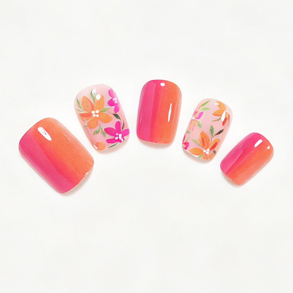 Floral Gel Nagelkunst Tipps Brehn