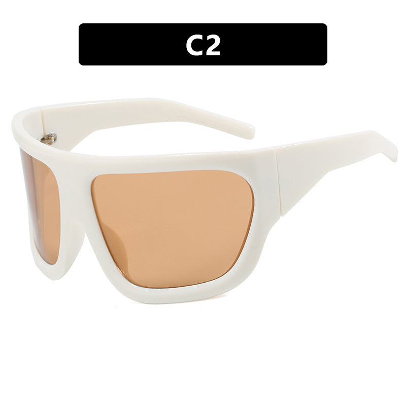 Damen sportliche Oversized-Sonnenbrille Brehn