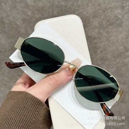 Elegante ovale Rahmen-Sonnenbrille