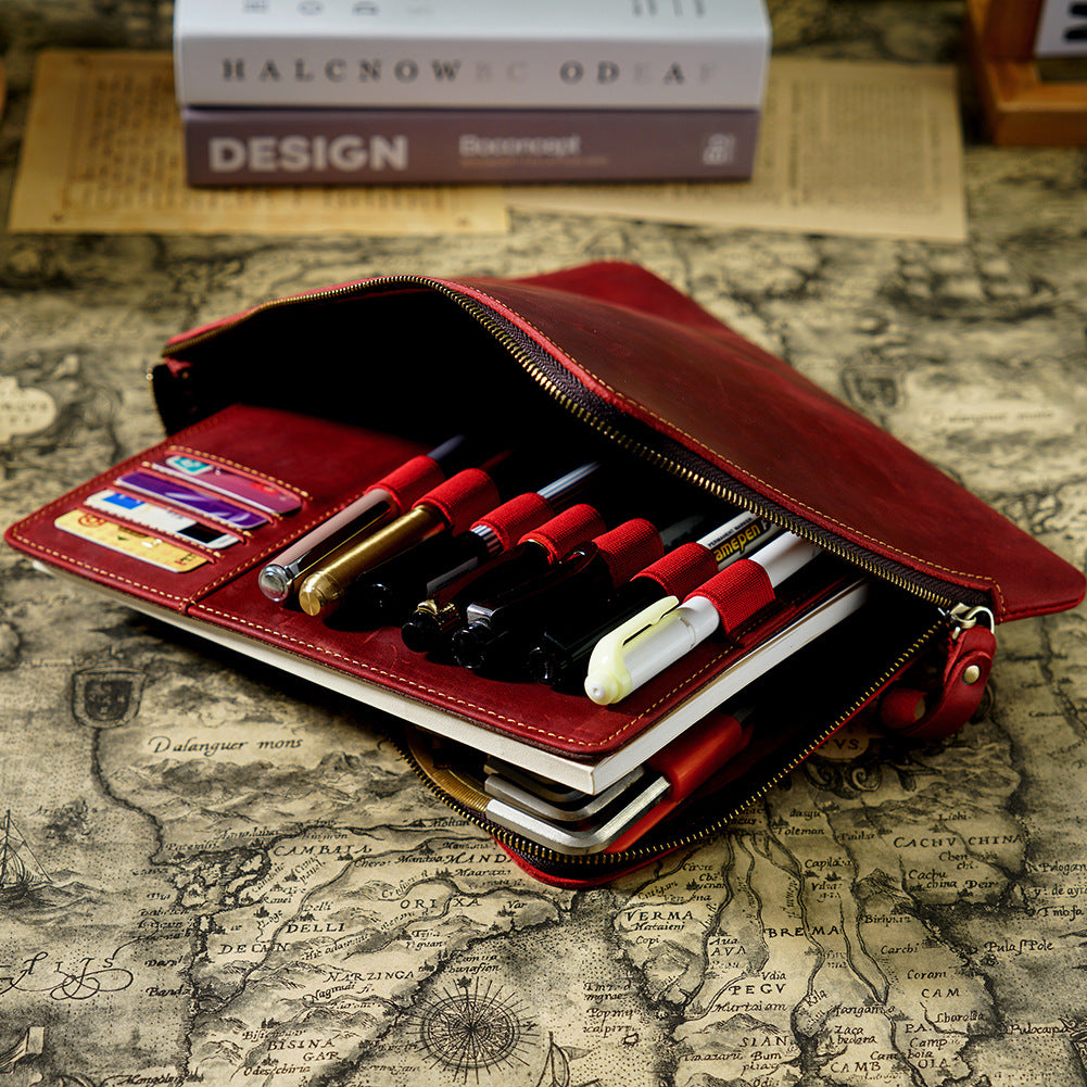 Leder Stifte-Organizer