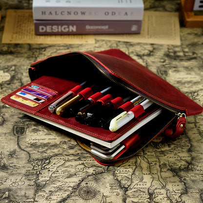 Leder Stifte-Organizer