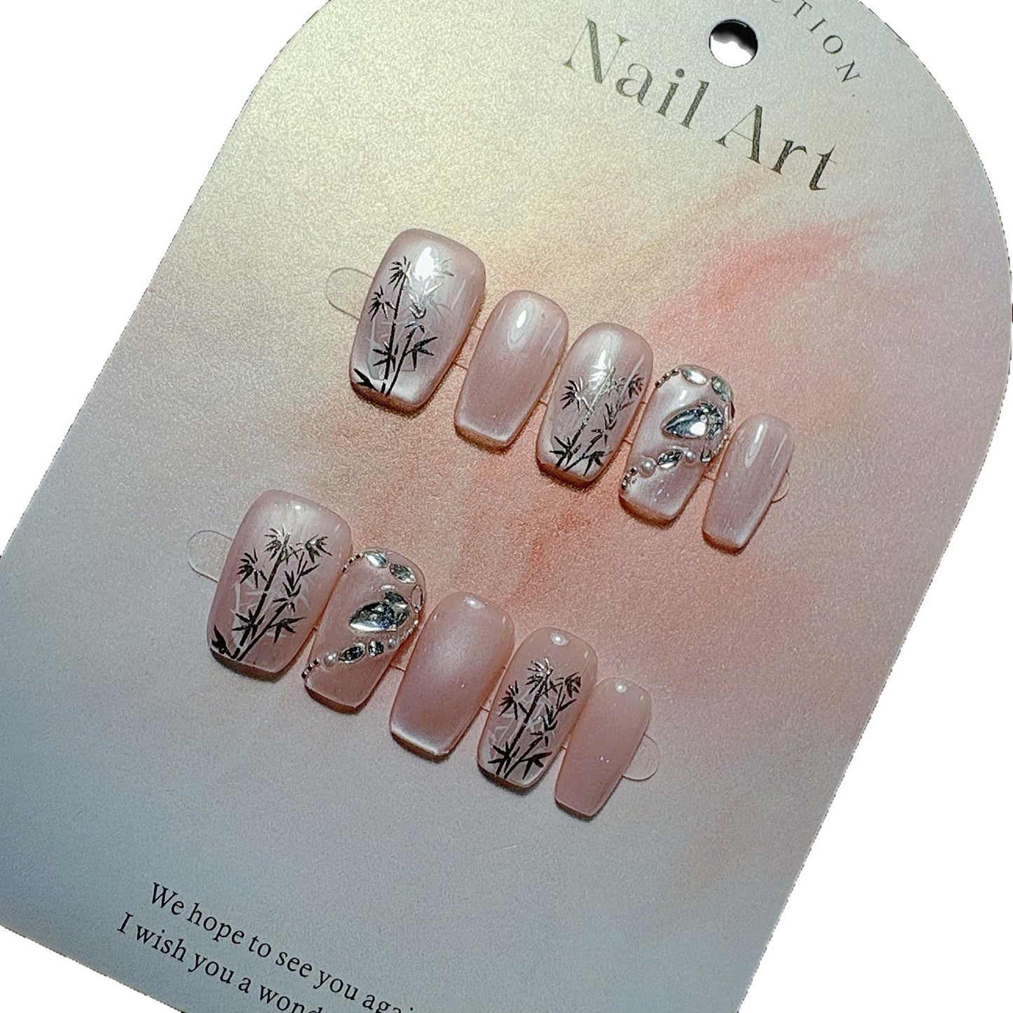 Dekoratives Press-On Nagelset Brehn