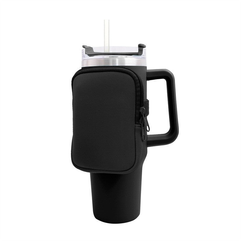 Unisex Getränkehalter mit praktischer Tasche Brehn