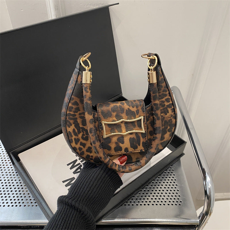 Stylische Leopardenmuster-Handtasche Brehn