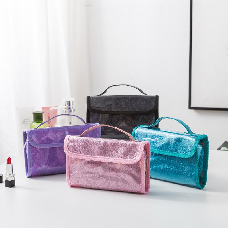 Glitzernder Reise-Make-up-Organizer Brehn