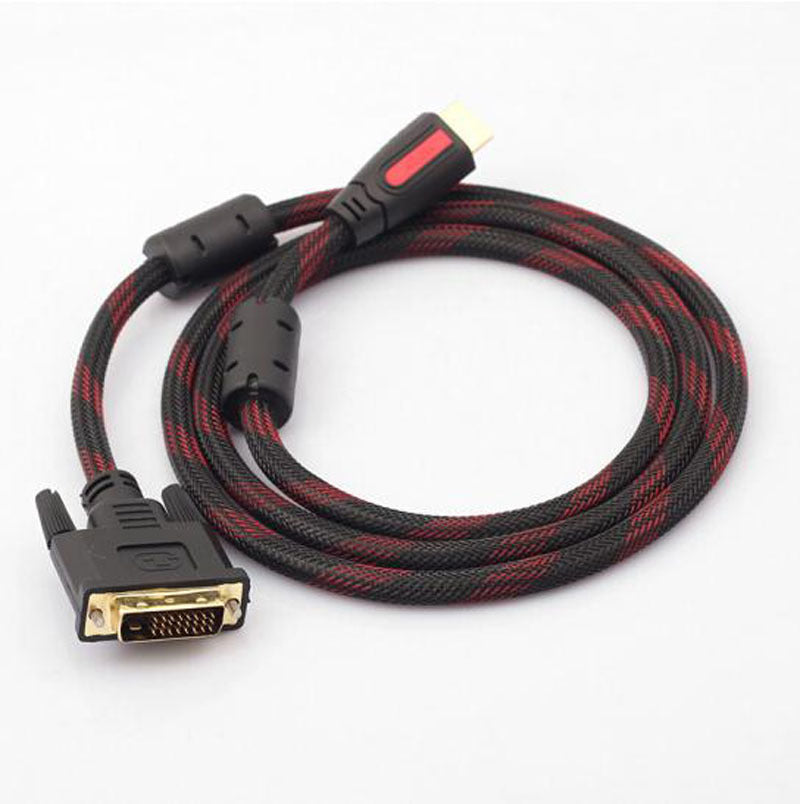 Hochgeschwindigkeits-HDMI-zu-DVI-Video-Kabel mit strapazierfähigem geflochtenem Mantel Brehn