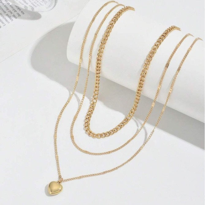Dreilagige Goldkette Brehn