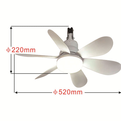 Deckenventilator mit modernem LED-Licht Brehn
