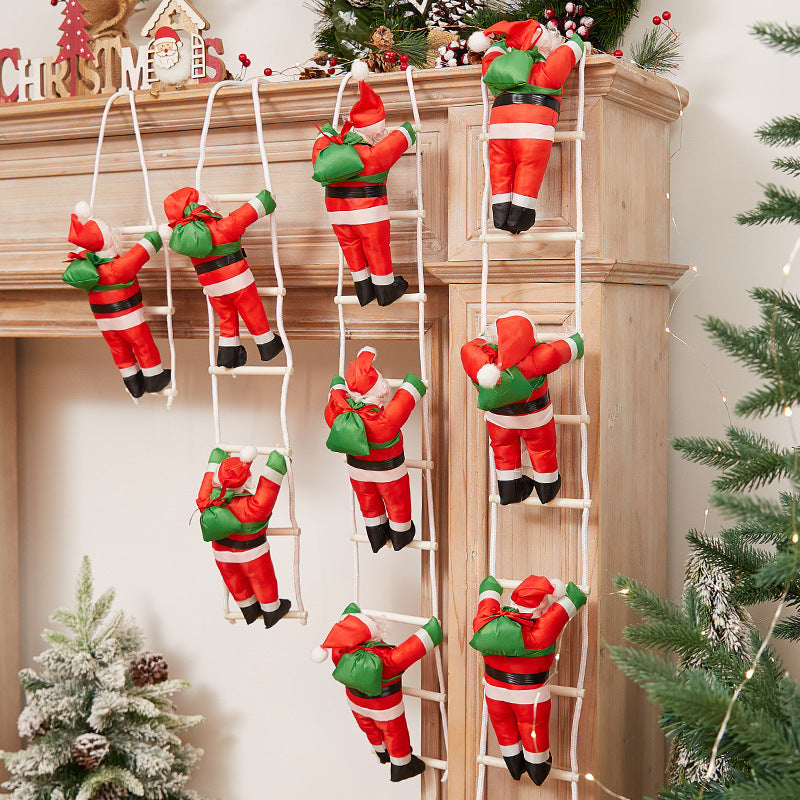 Verspielte Weihnachtsmann Dekorationsfigur Brehn