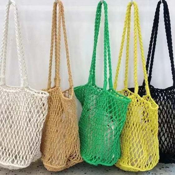 Handgeknüpfte Netz-Tasche Brehn