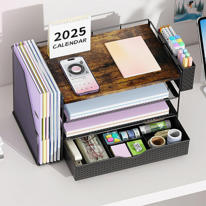 Multifunktionaler Mesh-Schreibtisch-Organizer