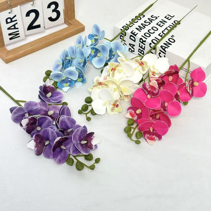 Künstlicher Orchideen-Tischaufsatz für die Wohnkultur-Darstellung