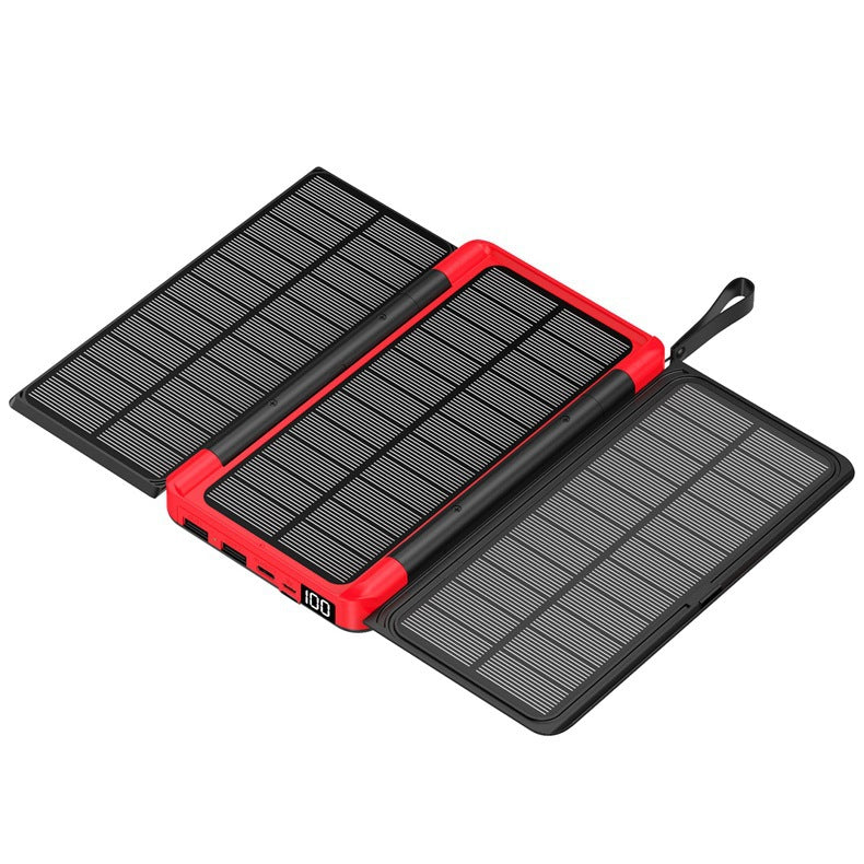 Tragbare Solar Powerbank mit Multifunktionaler Ladefunktion Brehn