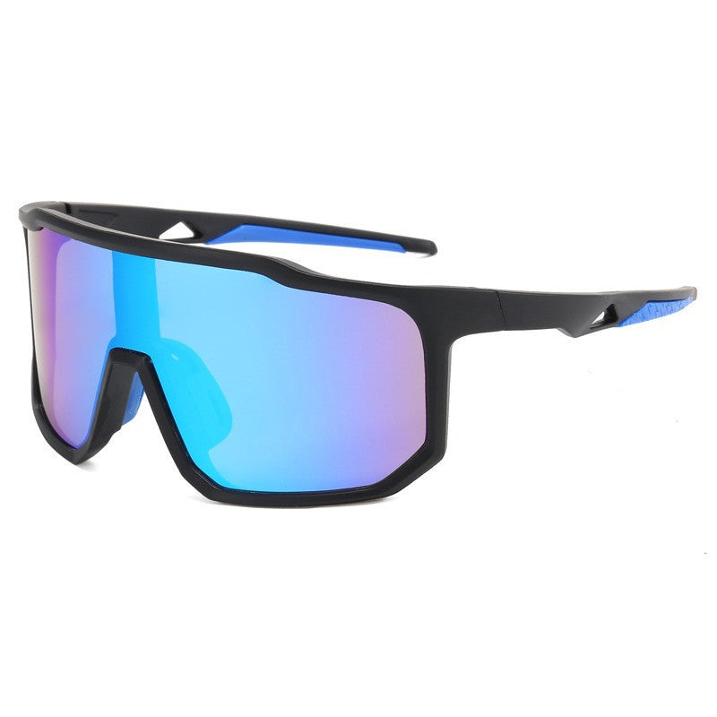 Damen Sportliche Rennsonnenbrille mit breitem Sichtfeld und modernen verspiegelten Gläsern Brehn