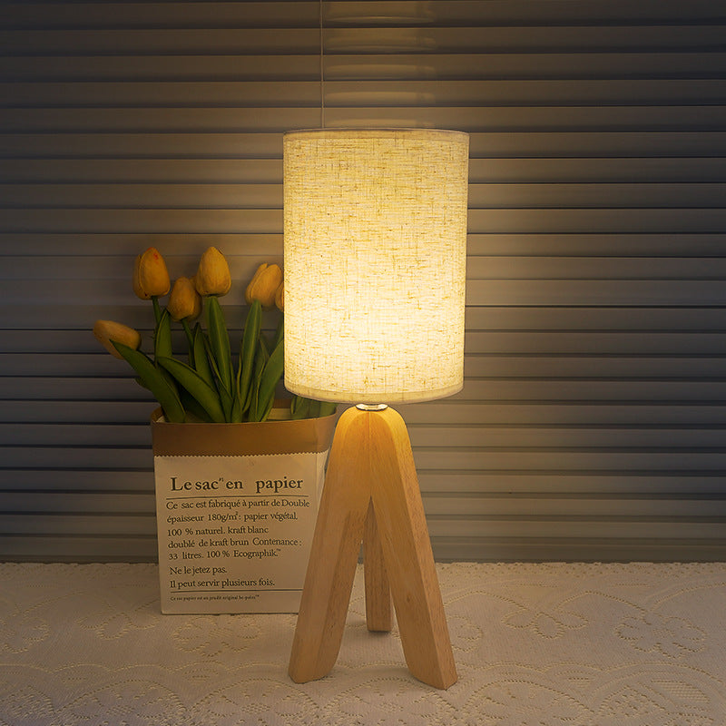 Moderne Holzfuß Tischlampe