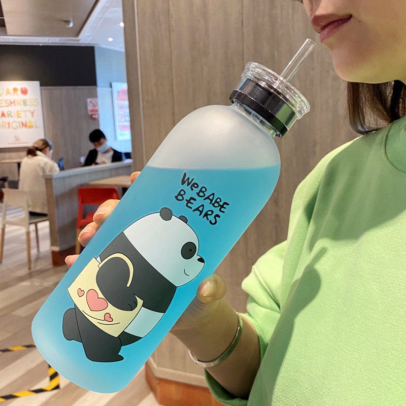 Damen kreative Trinkflasche mit verspieltem Pandadesign Brehn