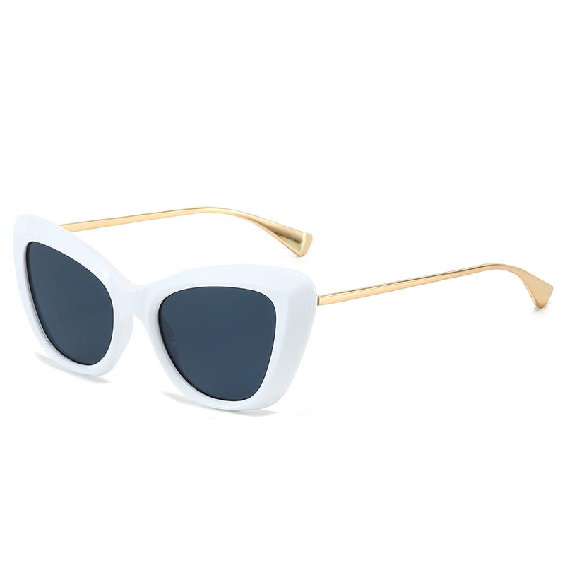Damen Cat-Eye Sonnenbrille mit elegantem Metallrahmen Brehn