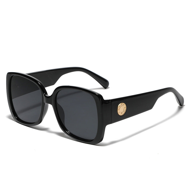 Damen quadratische Sonnenbrille mit luxuriösem Schildpatt-Design Brehn