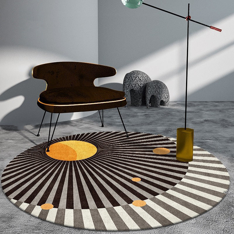 Runder geometrisches Muster Teppich Brehn