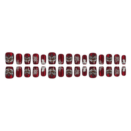 Künstlerisches, urlaubsbezogenes Press-On-Nageldesign Brehn