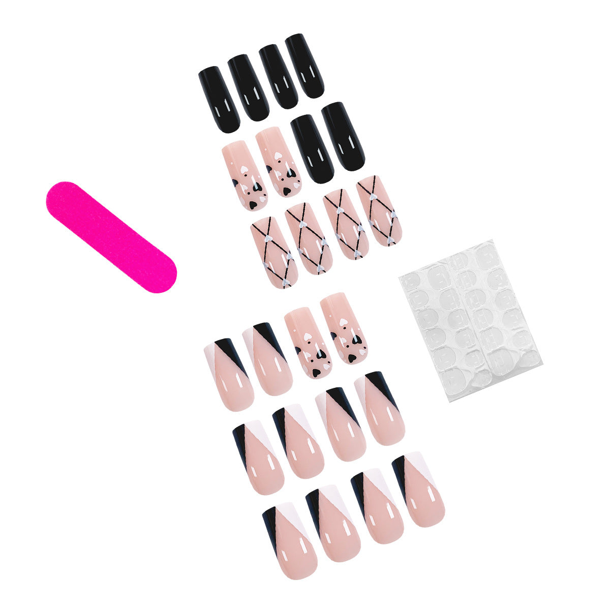 Kunstvolle Nail Art mit Herzmustern Brehn