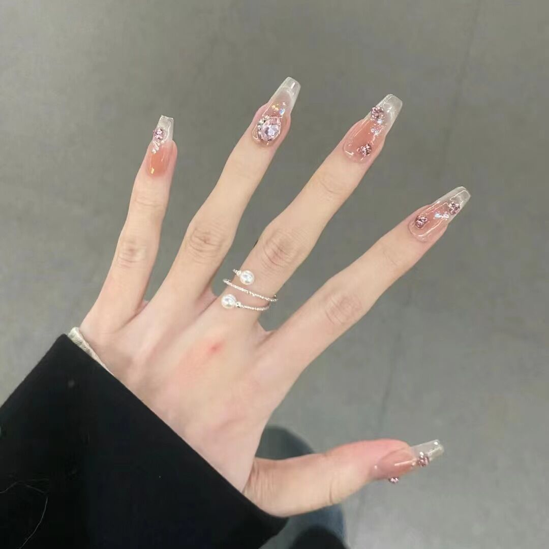 Premium Glitzernde Press-On Nagelerweiterungen Brehn