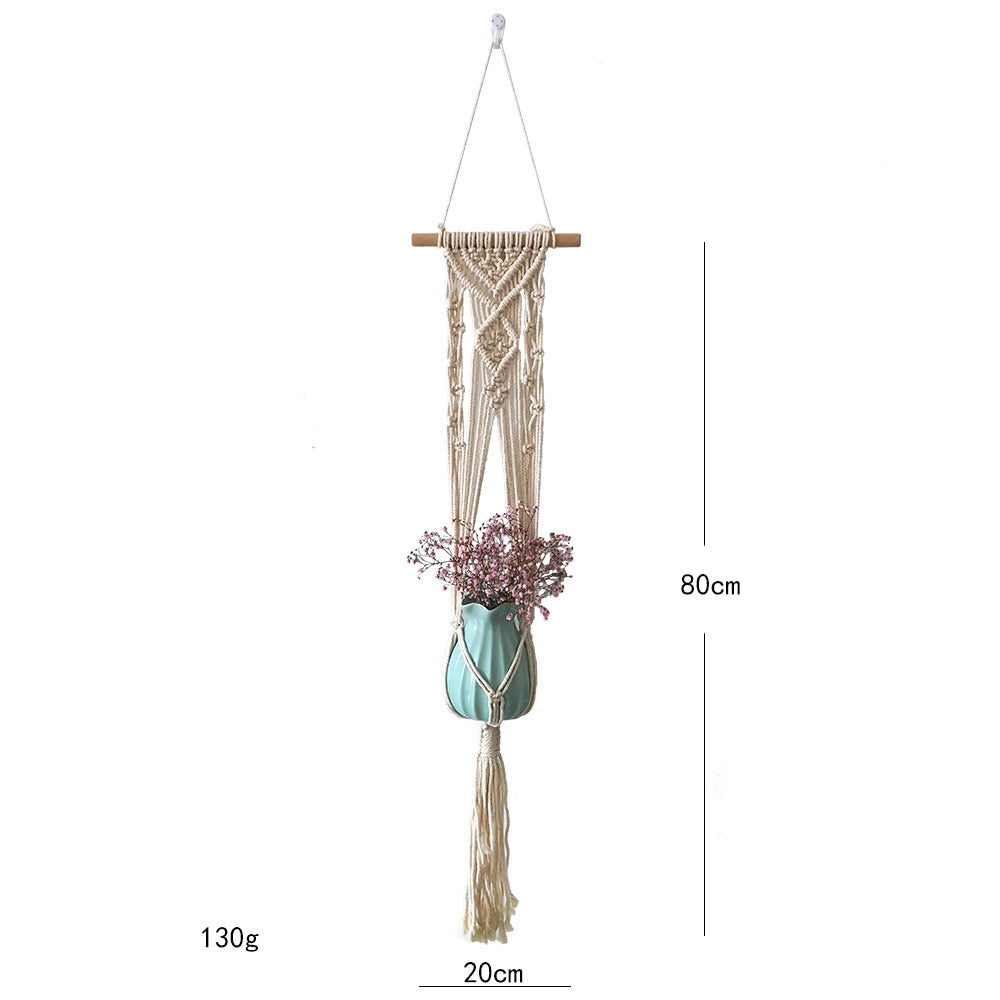 Makramee-Blumenhalter mit elegantem Design