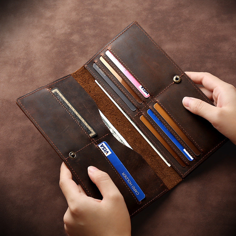 Multi-Compartment Leder Organizer