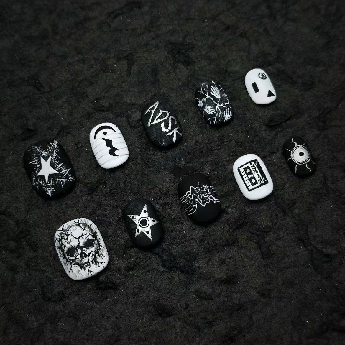 Künstlerisches Abstraktes Fingernagelkunst Set Brehn