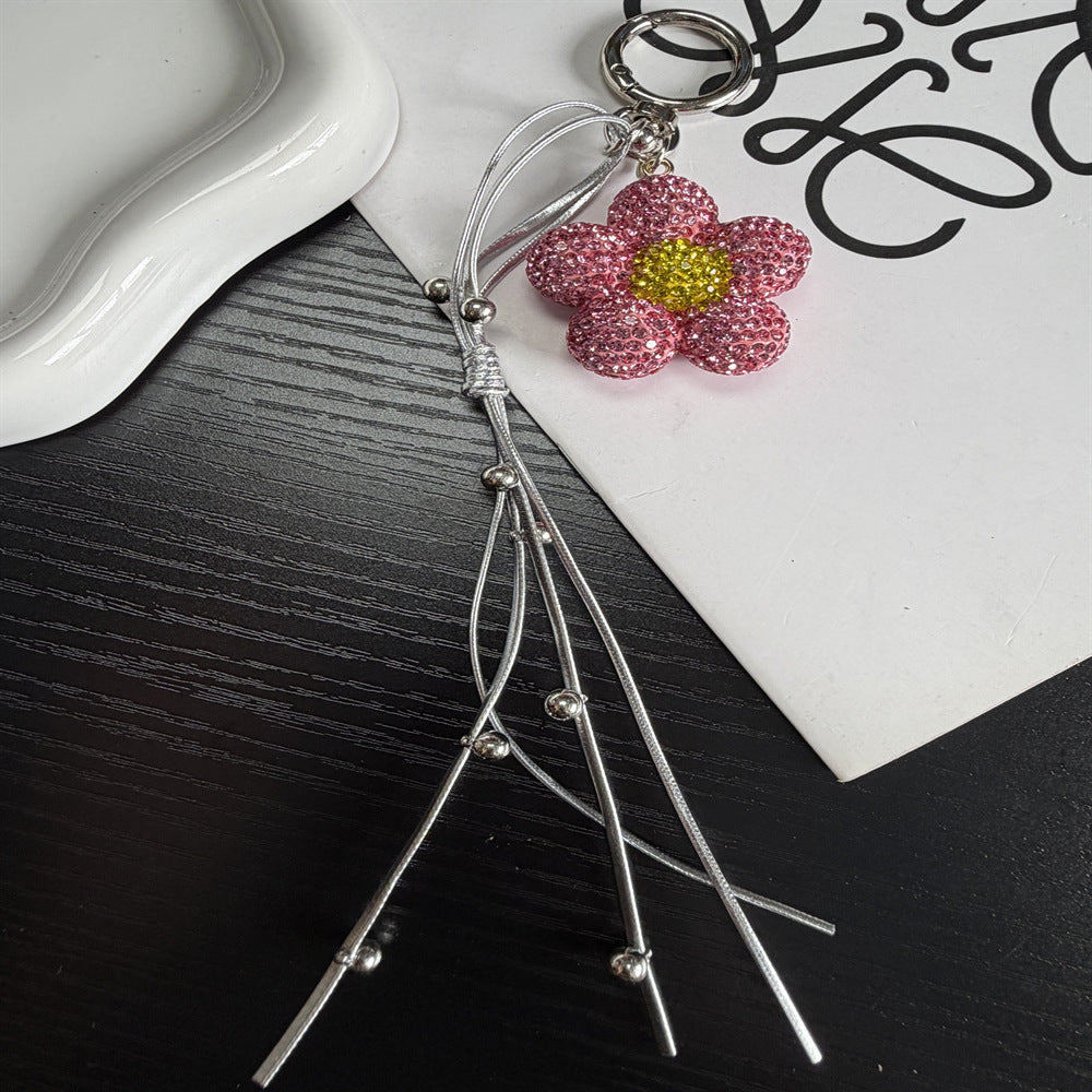 Rhinestone-Blumen-Anhänger Schlüsselanhänger Brehn