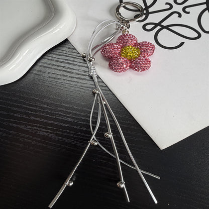 Rhinestone-Blumen-Anhänger Schlüsselanhänger Brehn