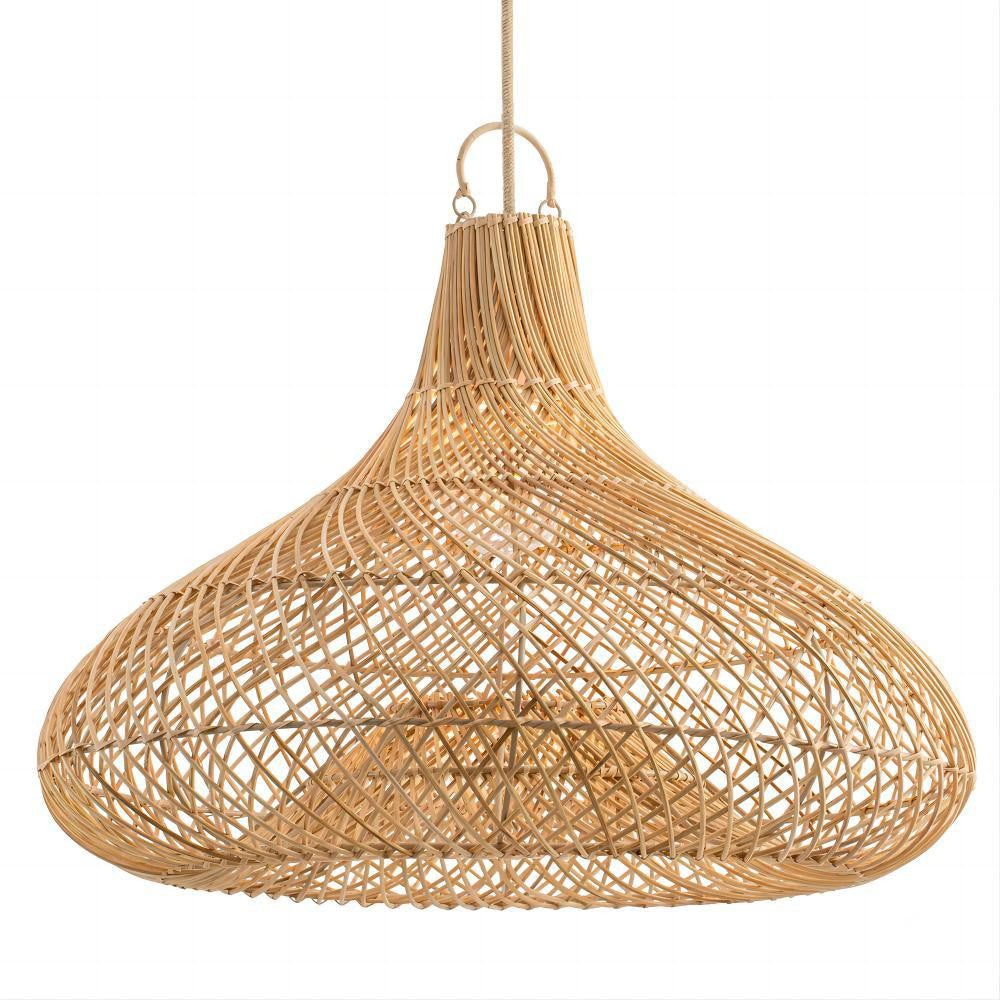 Dekorative Hängeleuchte Aus Rattan Brehn