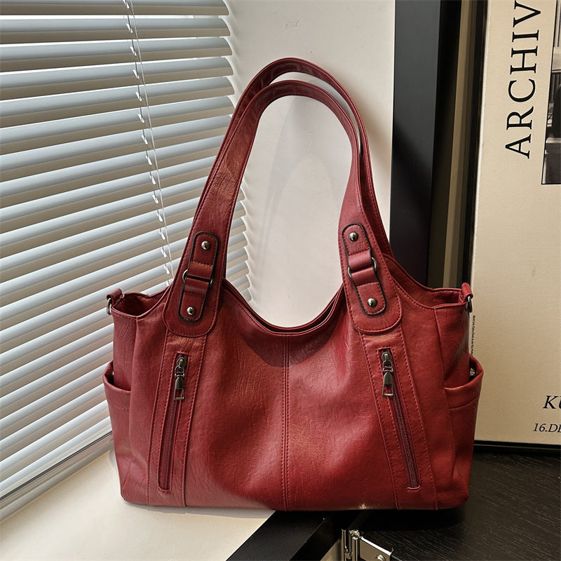 Funktionale Leder Schultertasche