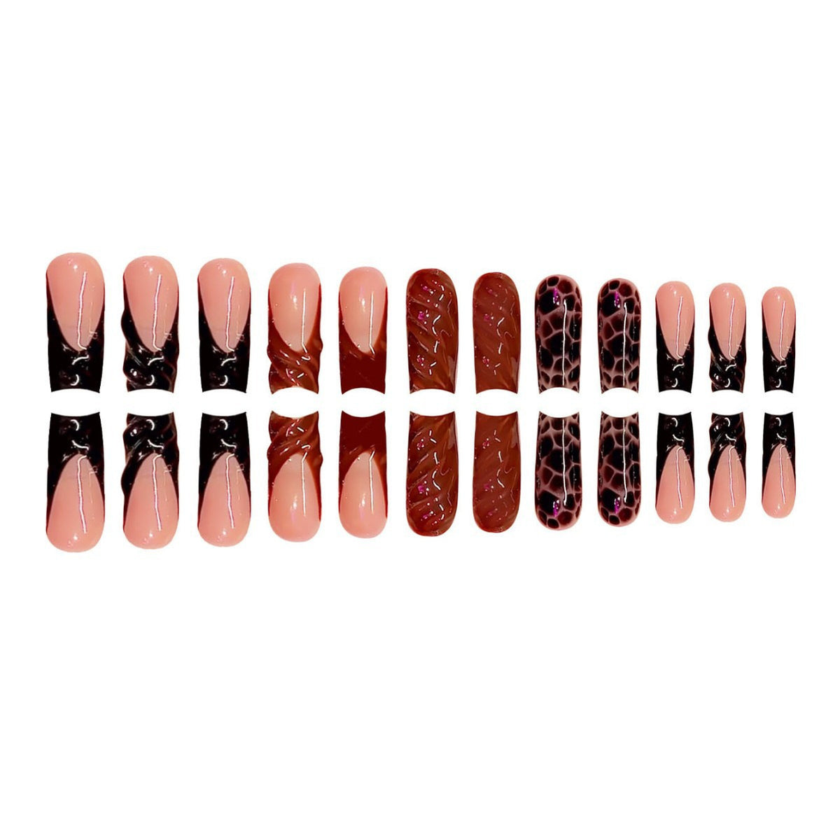 Künstlerische Acryl-Nagelverzierungen Brehn