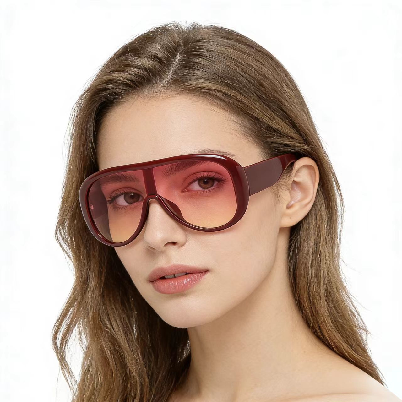 Damen oversized Sportsonnenbrille Brehn