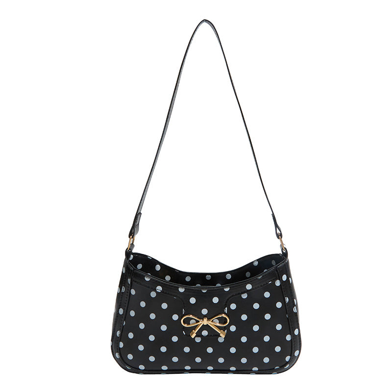 WoPolka Dot Muster Hobo Handtasche Brehn