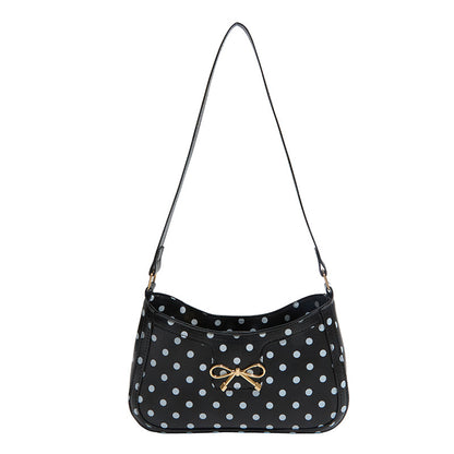 WoPolka Dot Muster Hobo Handtasche Brehn