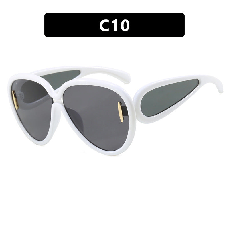 Damen extravagante Sonnenbrille im kreativen Design Brehn