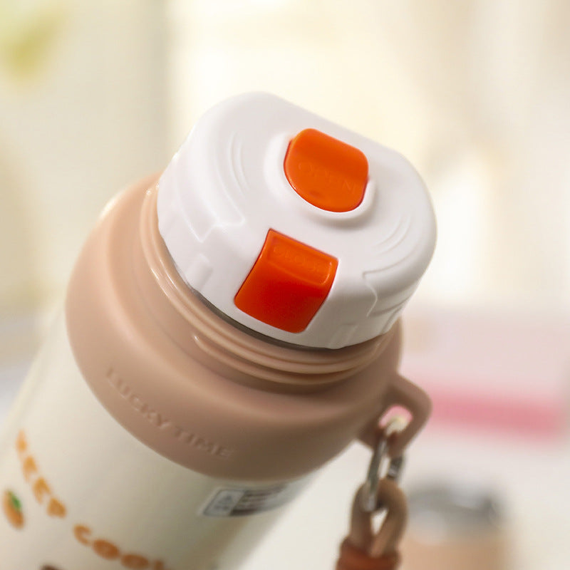 Damen Thermosflasche im verspielten Bären Design Brehn