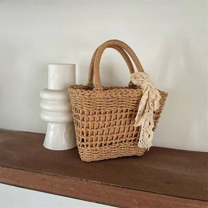 Handgefertigte Basttasche Brehn