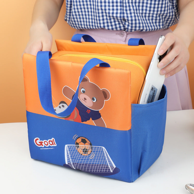 Niedlicher Tiergesicht Isolierte Lunch Tasche Brehn